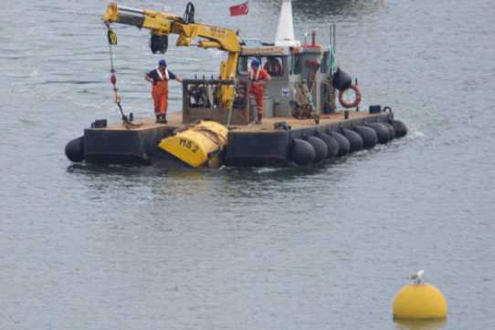 16 June 2023 - 10:31:40
Dart Harbour's crew aboard Hercules set out to replace mainstream buoy number two. They've done it plenty of times.
--------------------
Dart Harbour work